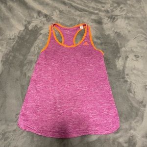 Adidas pink and orange tank